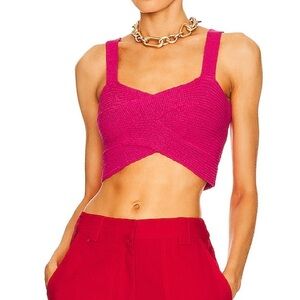 CULT GAIA Brieann Knit Top in Qajar Rose